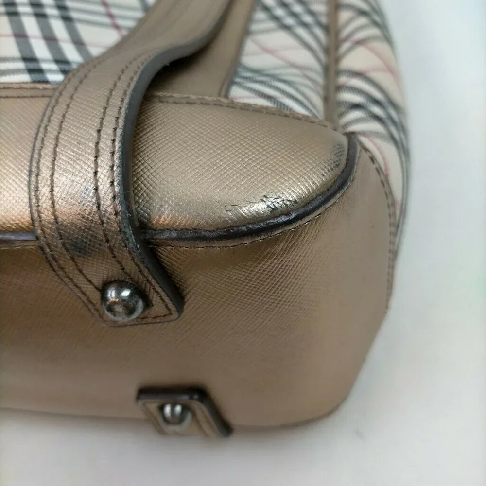 Burberry Shoulder Bag Beiges Canvas